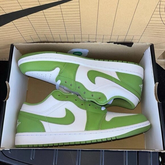 NEW Nike Air Jordan 1 Low SE White Chlorophyll Lightning HF4823-100  Size 11